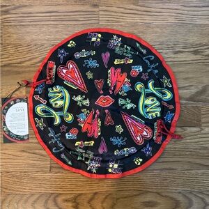 BRIGHTON Tom Clancy FASHIONISTA LOVE SCRIBBLE DRAWSTRING JEWELRY POUCH